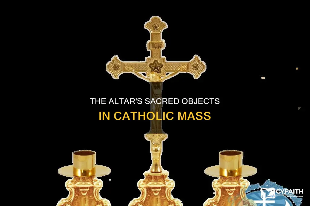 what sits on the altar during catholic service