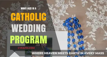 The Perfect Size for Catholic Wedding Programs