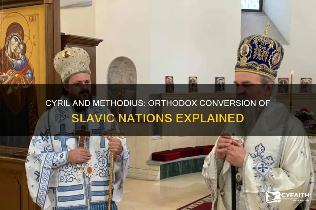 what slavic nations converted to orthodox by cyril and methodius