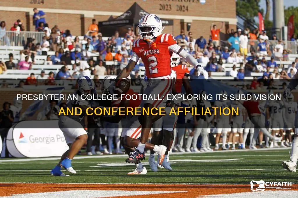what subdivision is presbyterian college football