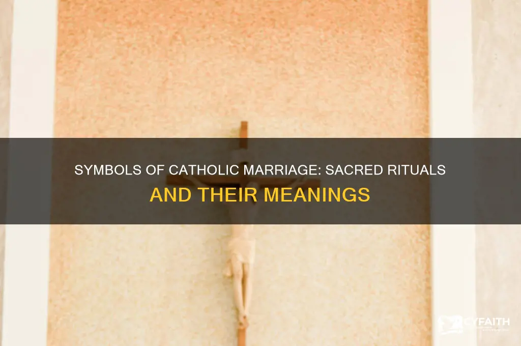 what symbols are used in a catholic marriage