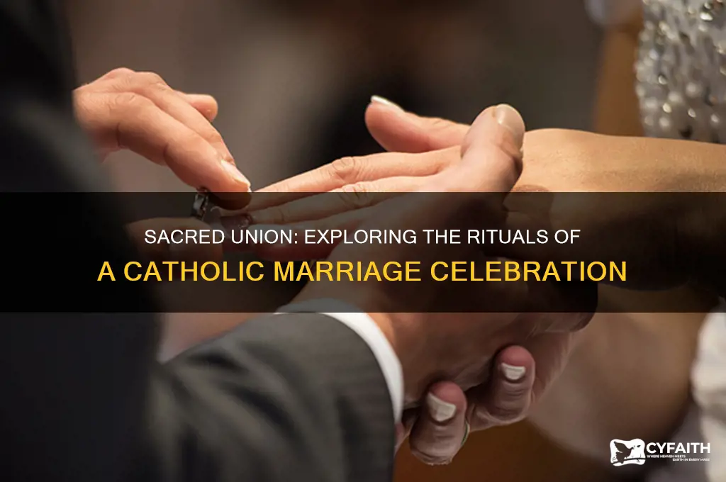 what takes place in a catholic marriage while being celebrated
