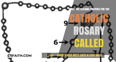 Understanding the Closing Prayers of the Catholic Rosary: Names and Meanings