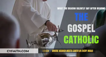 Catholic Deacon's Silent Prayer: Post-Gospel Ritual Explained
