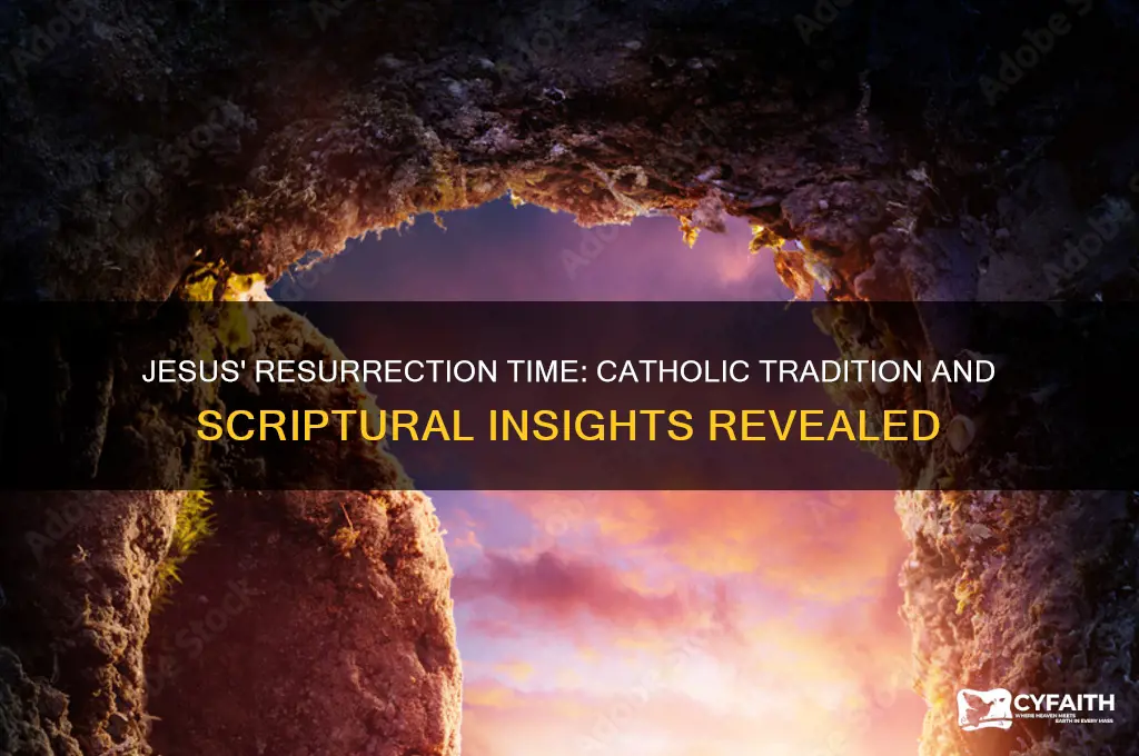 what time did jesus rise from the dead catholic
