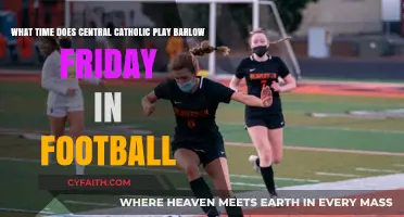 Central Catholic vs. Barlow Football Game Time: Friday's Kickoff
