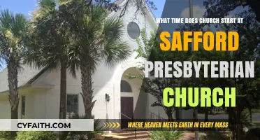 Safford Presbyterian Church Service Times: When Does Worship Begin?