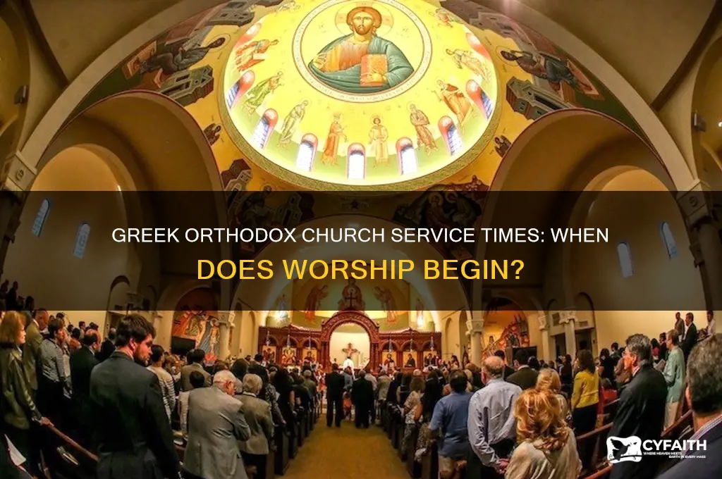 what time does greek orthodox church start