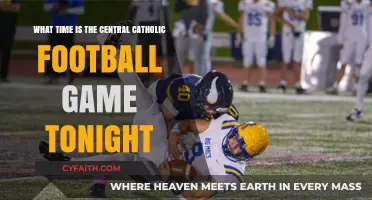 Central Catholic Football Game Tonight: Kickoff Time and Details