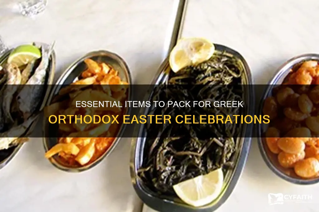 what to bring to greek orthodox easter