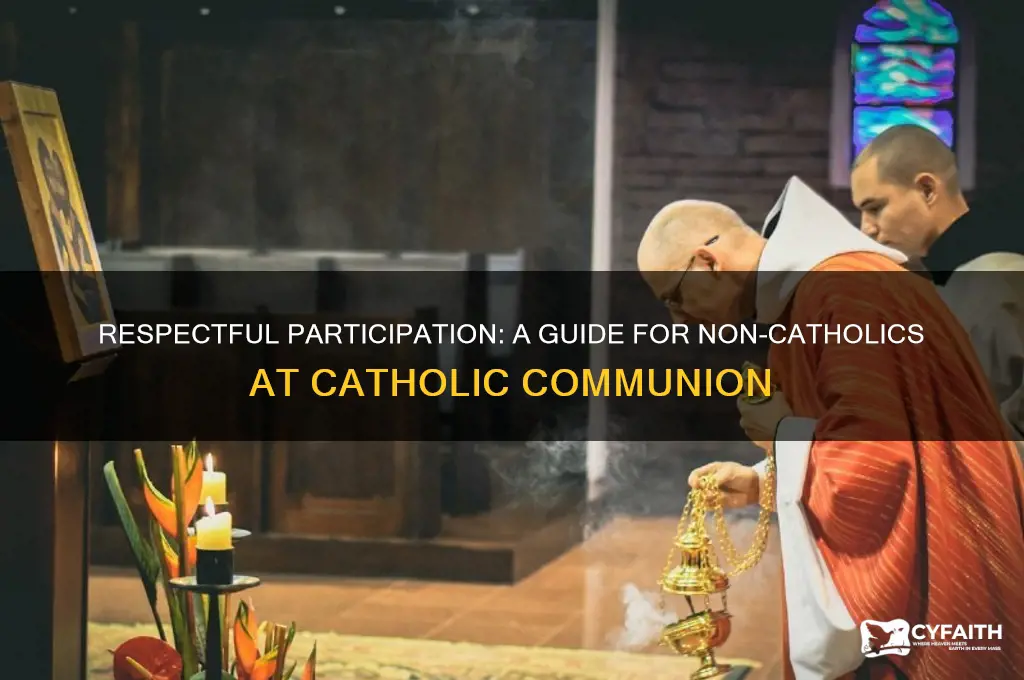 what to do at catholic communion if youre not catholic