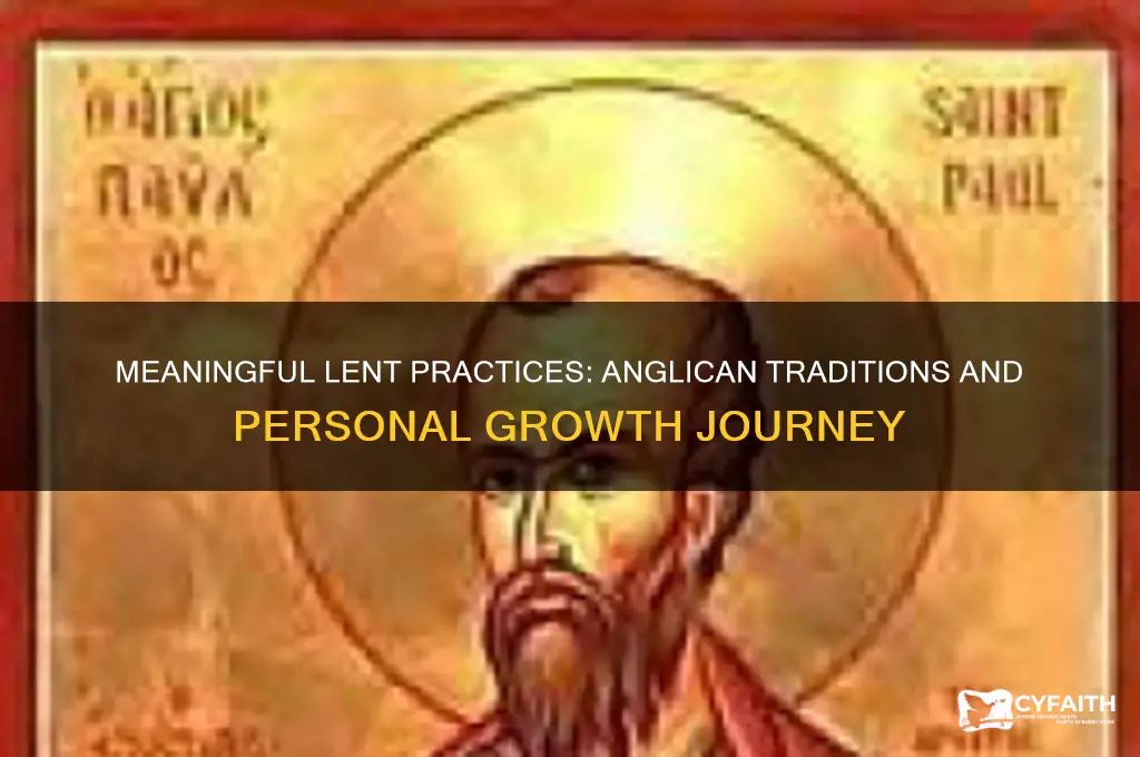 what to do during lent season anglican