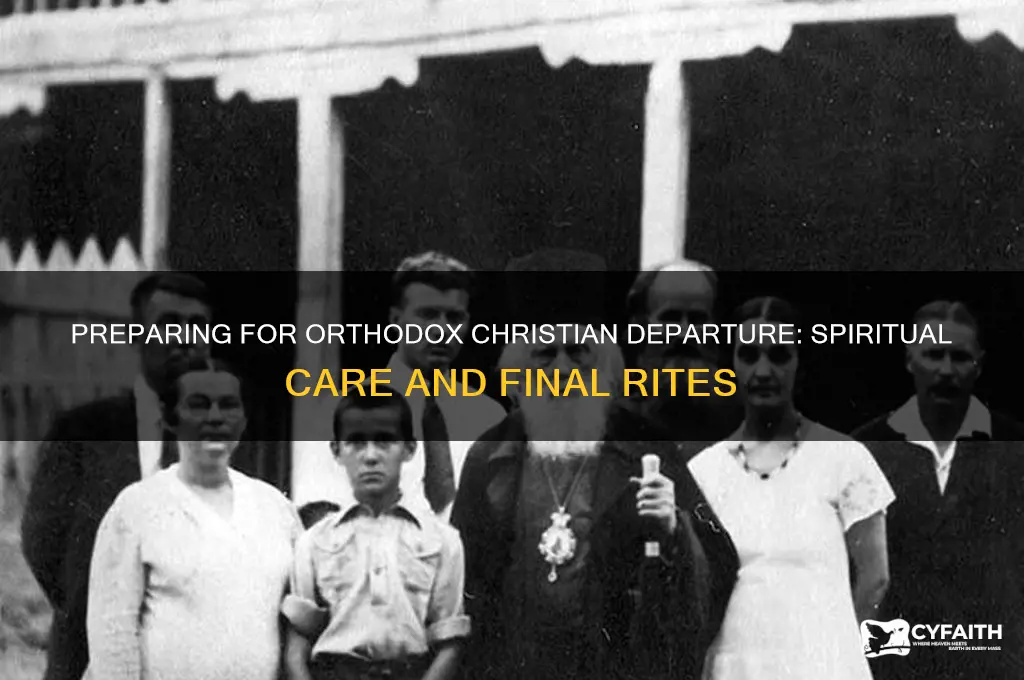 what to do when orthodox christian is going to die