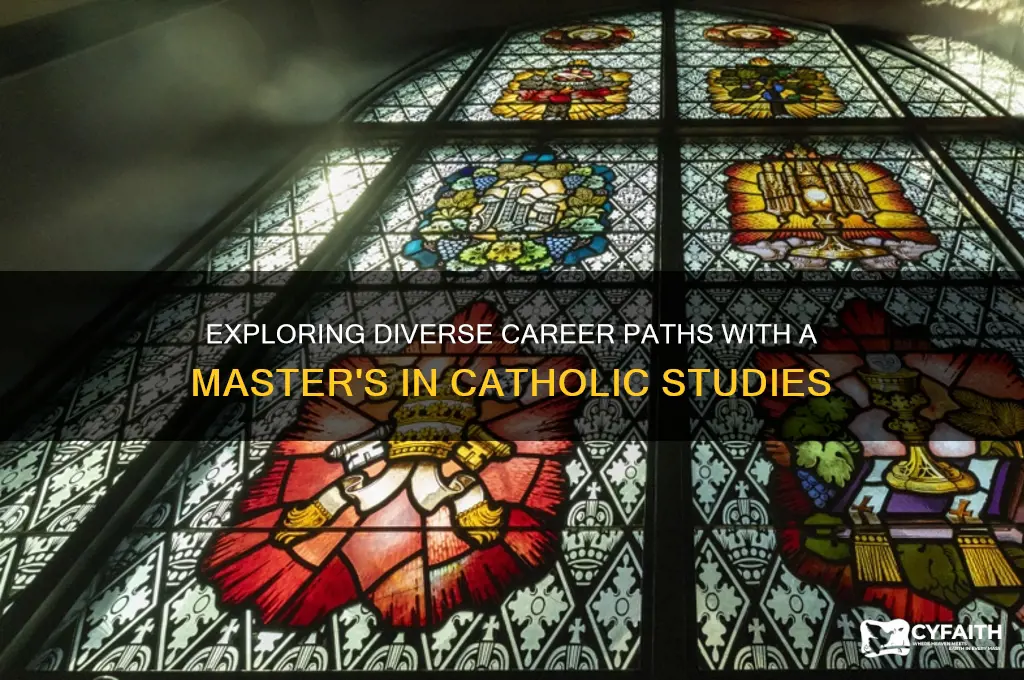 what to do with a master in catholic studies
