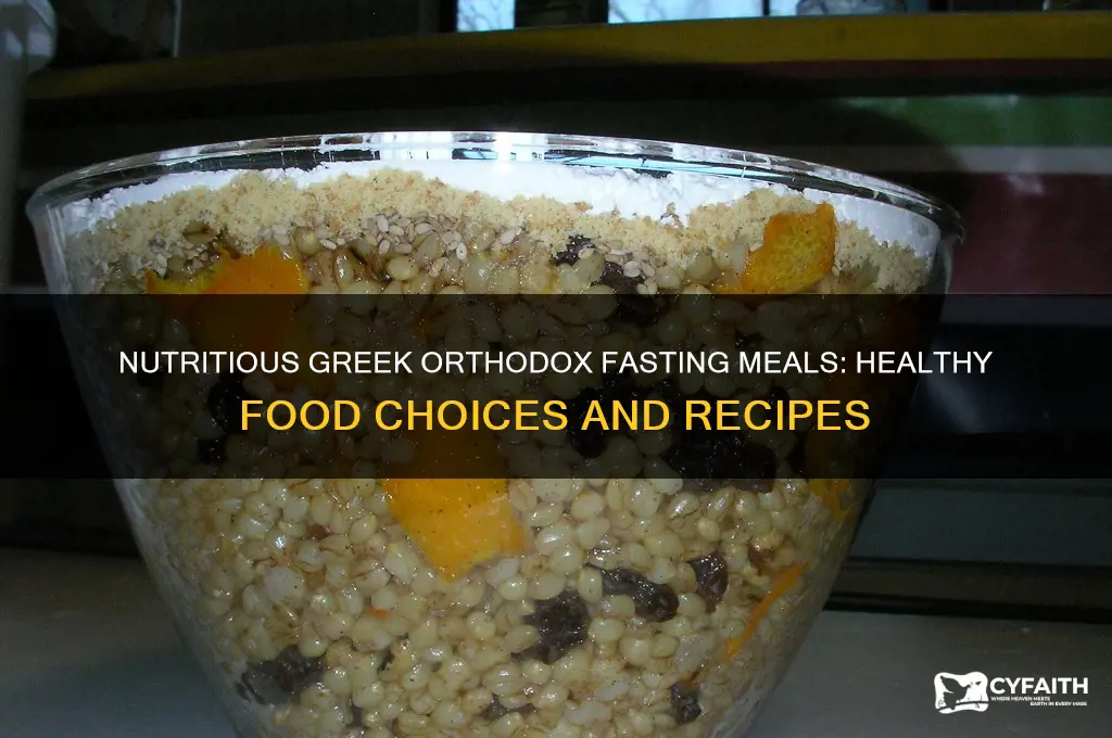 what to eat when fasting greek orthodox