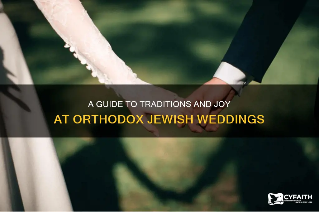 what to expect at a jewish orthodox wedding