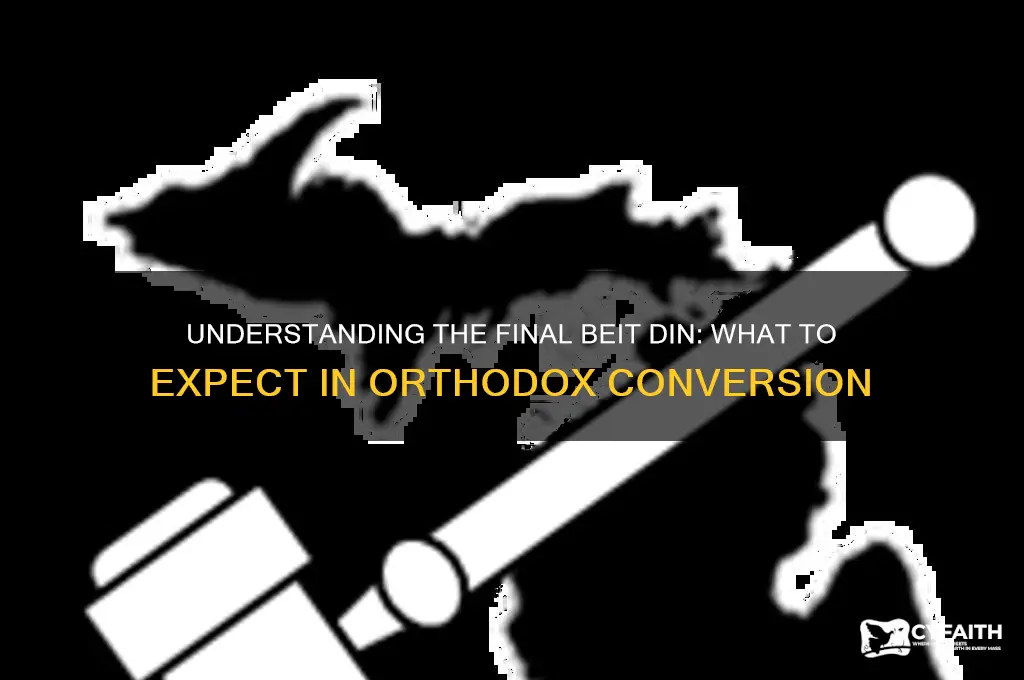 what to expect final beit din orthodox