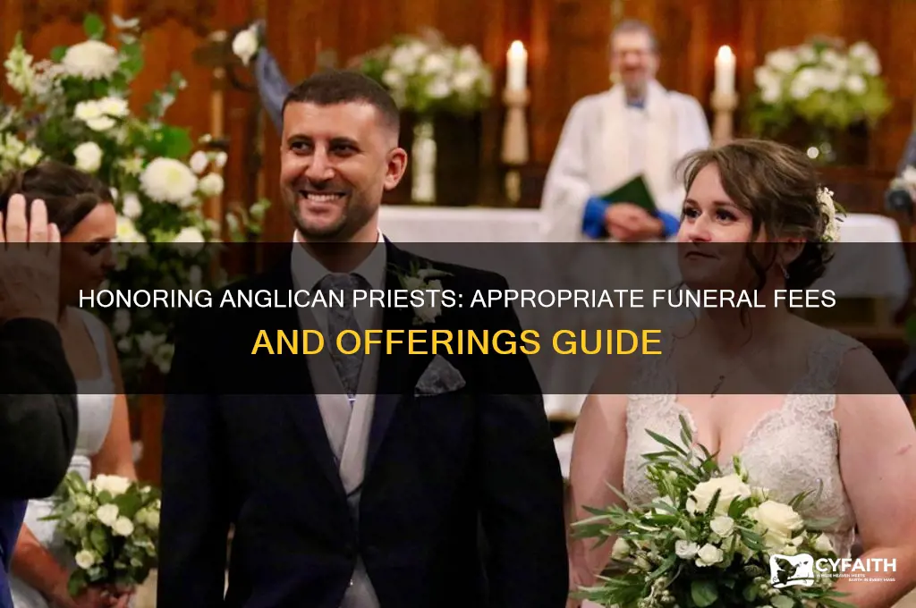 what to pay anglican priest for funeral