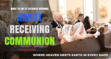Receiving Communion at a Catholic Wedding: Etiquette and Meaningful Words