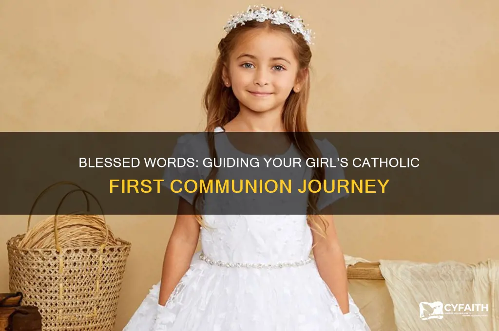 what to say to a girl for catholic first communion