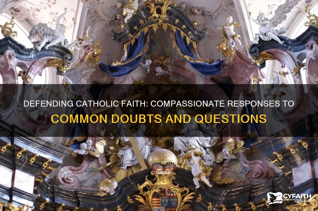 what to say to those who question catholic faith
