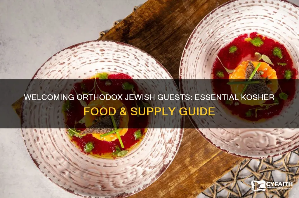 what to stock for orthodox jewish visitors