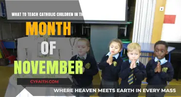 November's Catholic Lessons: Faith, Saints, and Gratitude for Children