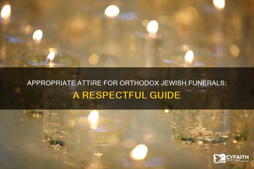 what to wear at an orthodox jewish funeral