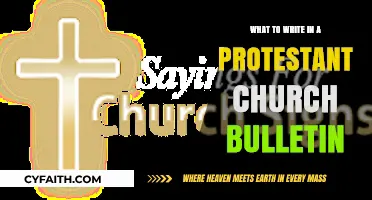 Inspirational Messages for Your Protestant Church Bulletin