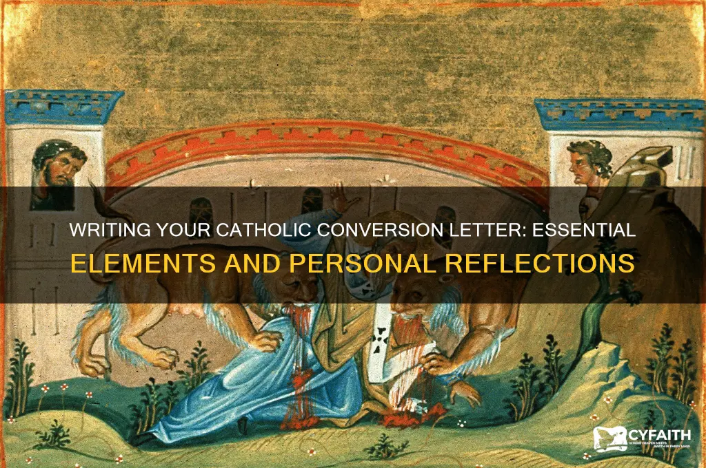 what to write in letter to convert to catholic