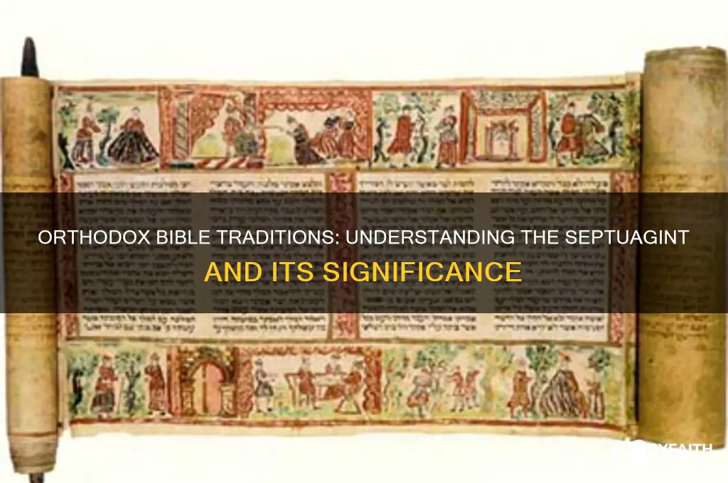 what type of bible do orthodox use