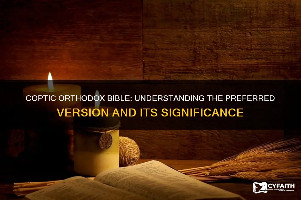 what version of the bible do coptic orthodox use