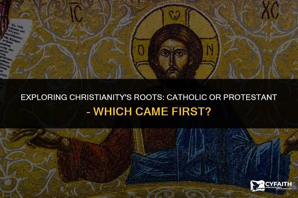 what was first catholic or protestant