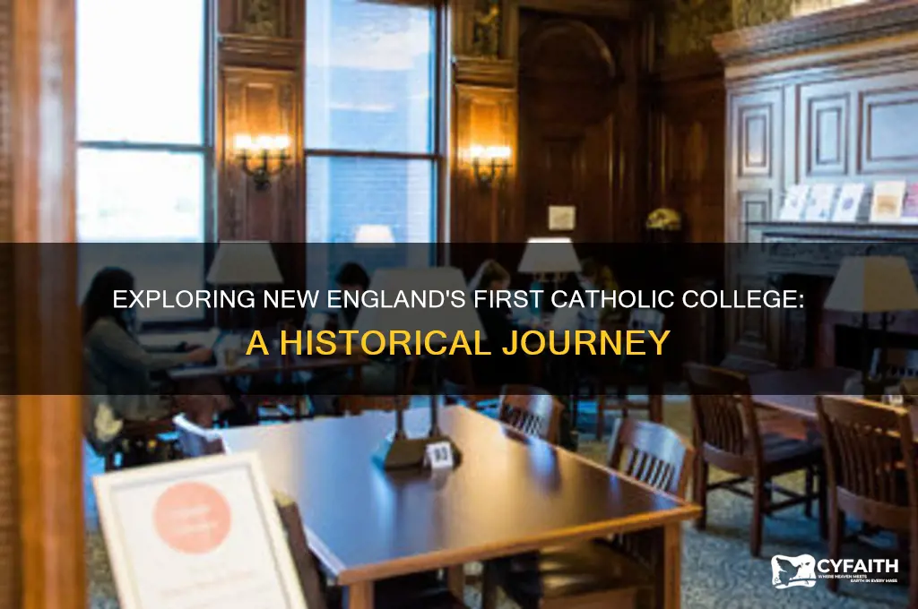 what was teh firswt catholic college in new england