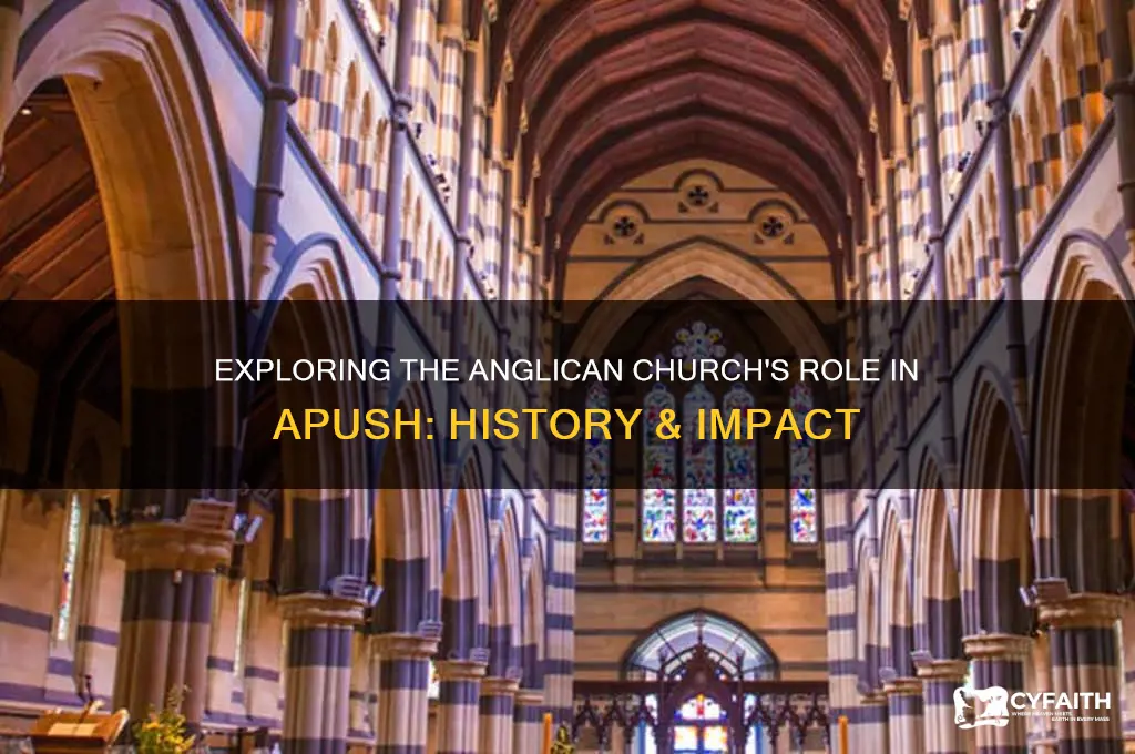 what was the anglican church apush