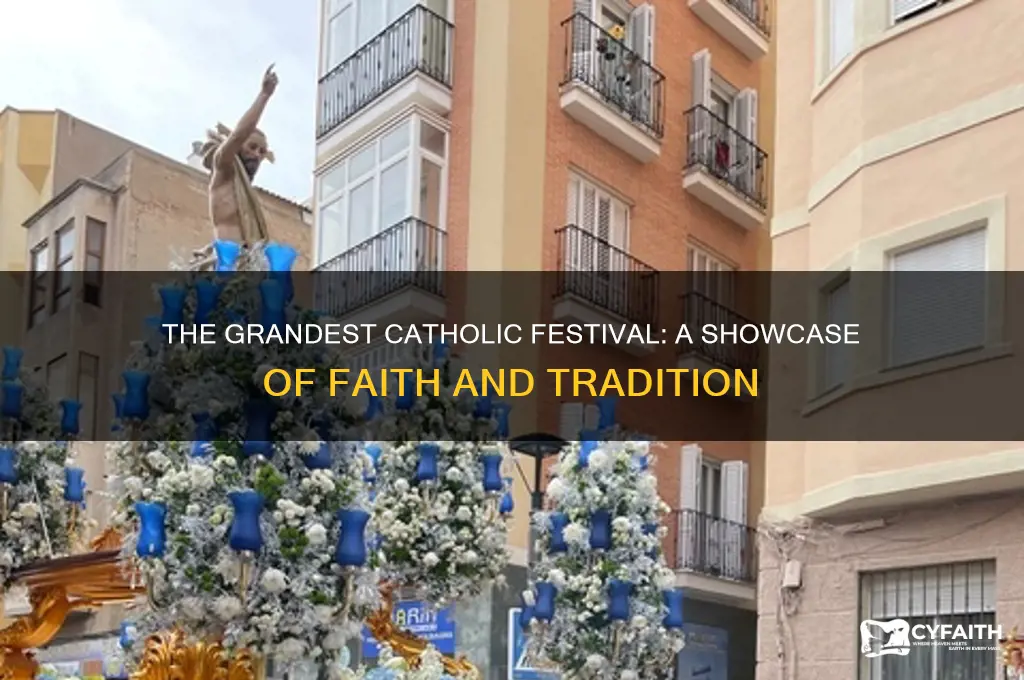 what was the biggest festival that demonstrated catholic faith