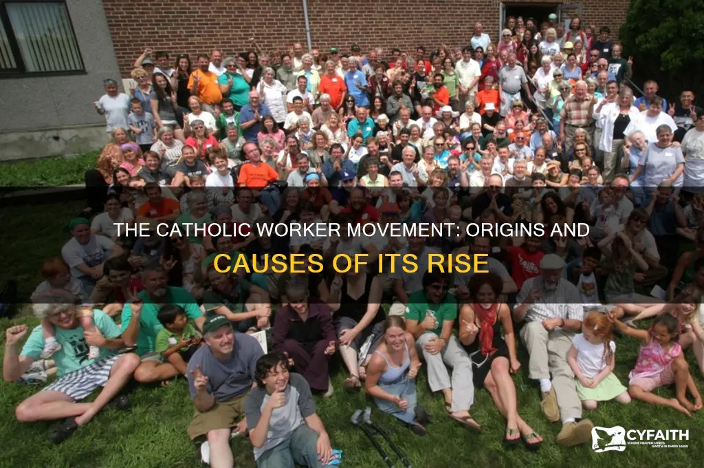 what was the cause of the catholic worker movement