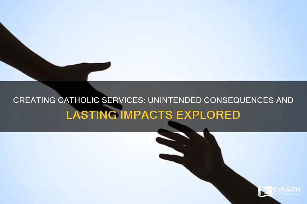 what was the consequences for creating catholic religious service