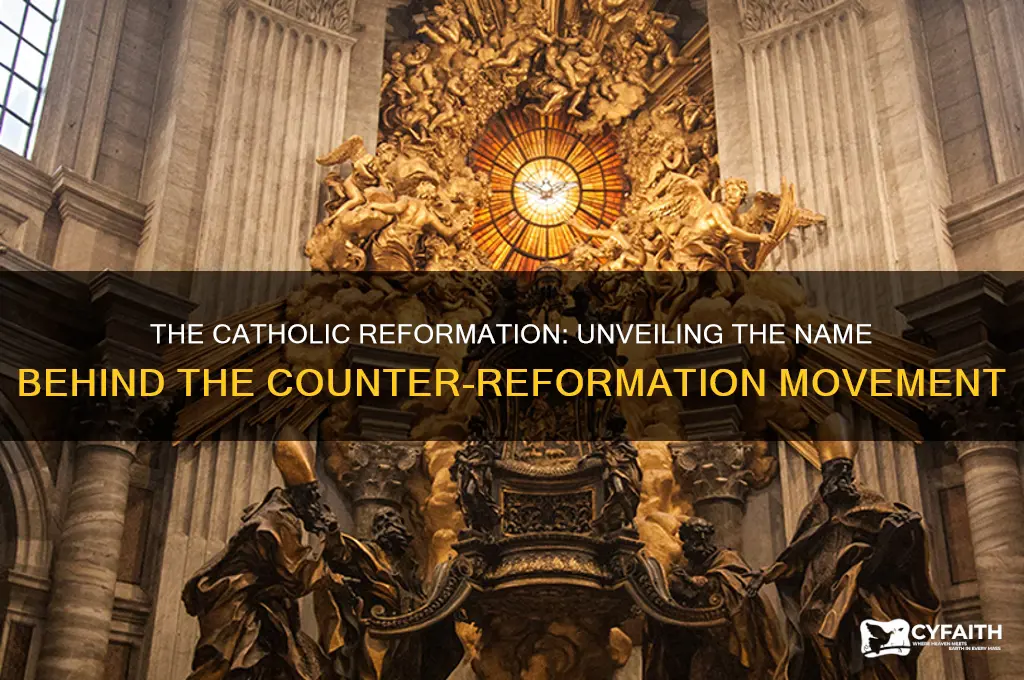 what was the name for the catholic reformation that sought