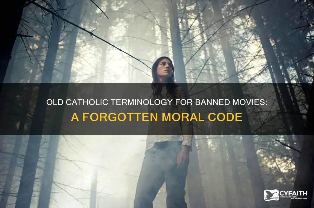 what was the old catholic terminology for banned movies