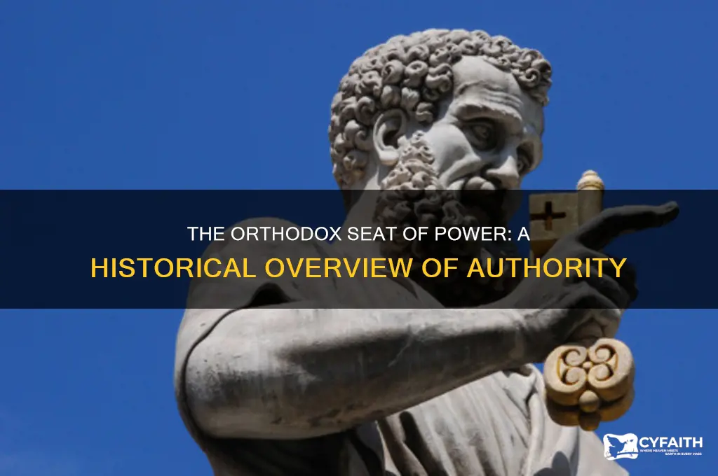 what was the orthodox seat of power