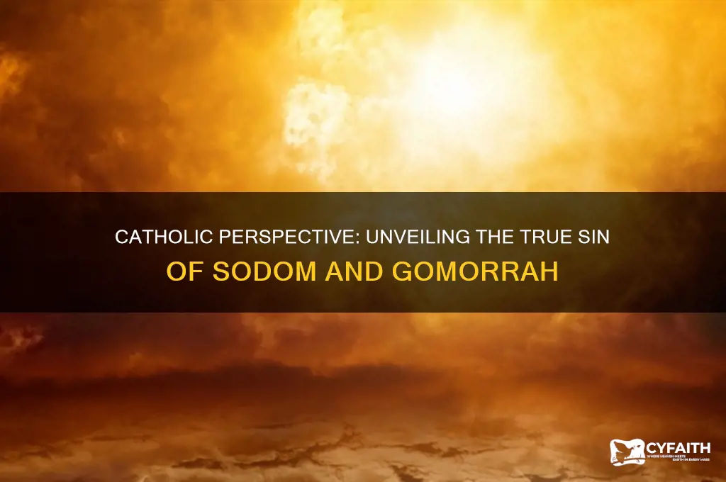 what was the sin of sodom and gomorrah catholic