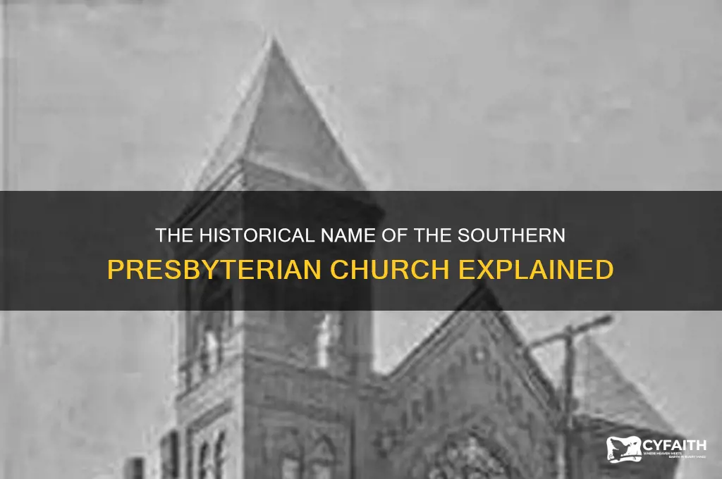 what was the southern presbyterian church called