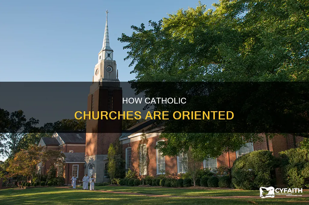 what way does a catholic curch point