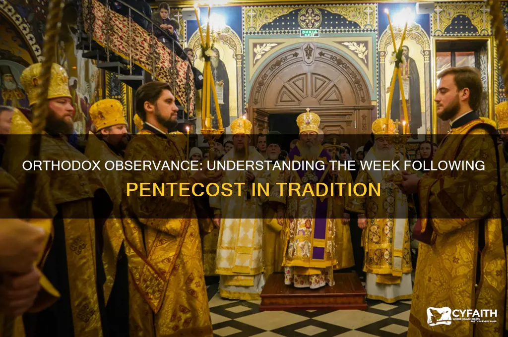 what week after pentecost ovyober orthodox