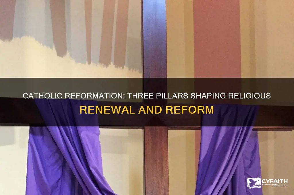 what were the 3 key elements of the catholic reformation