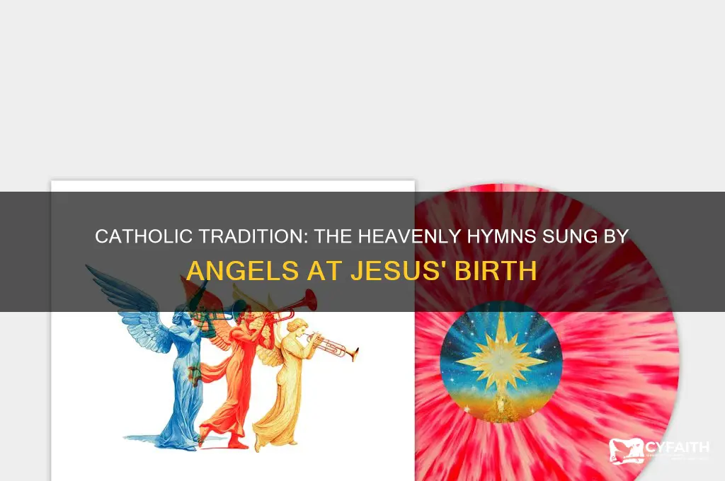 what were the angels sing when jesus was born catholic