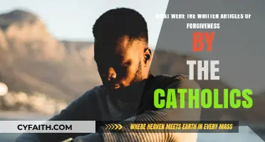 Catholic Forgiveness: Exploring the Written Articles of Reconciliation and Mercy