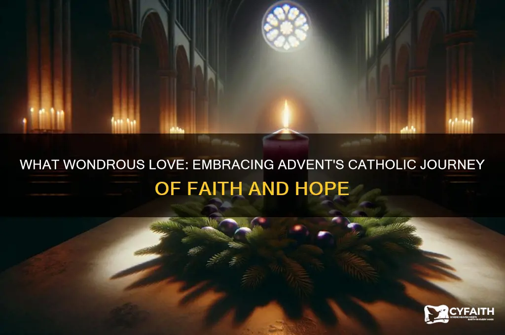 what wondrous love advent catholic