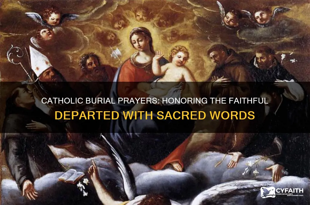 what would be appropriate prayers for a catholic burial